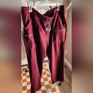 Figs 2XL Burgundy Jema Pants